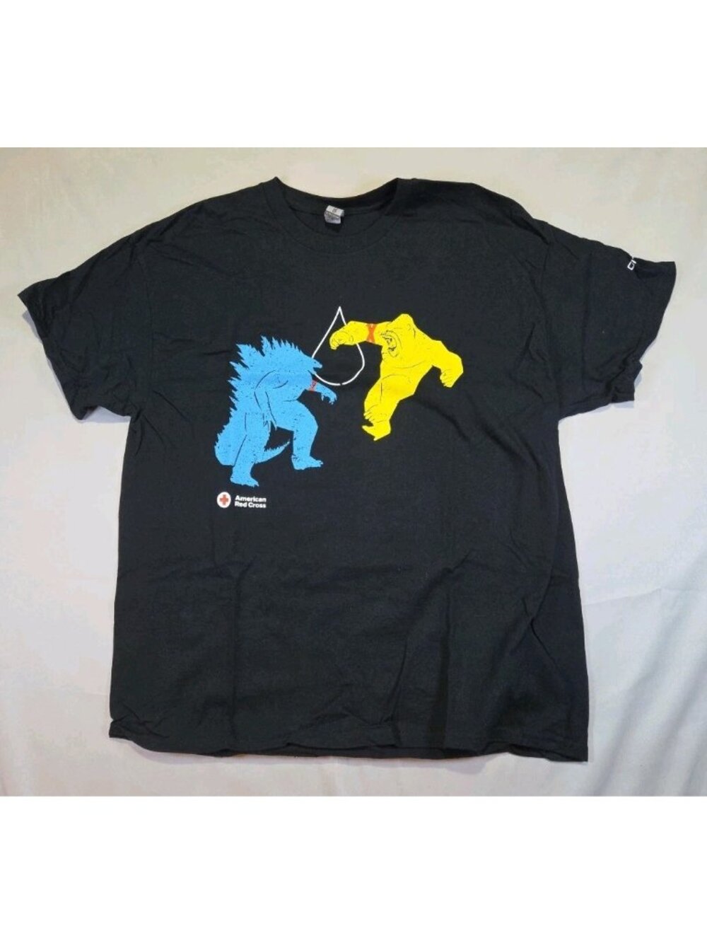 American Red Cross Godzilla x Kong Men's XL New Empire Give Blood T-Shirt NWOT